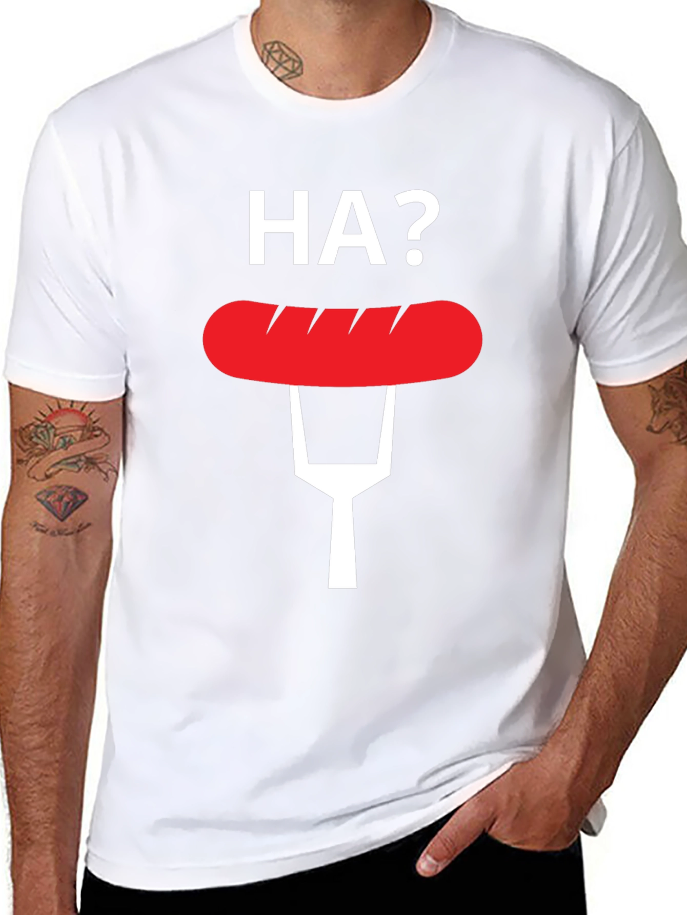 Funny HA? Hot Dog T-Shirt