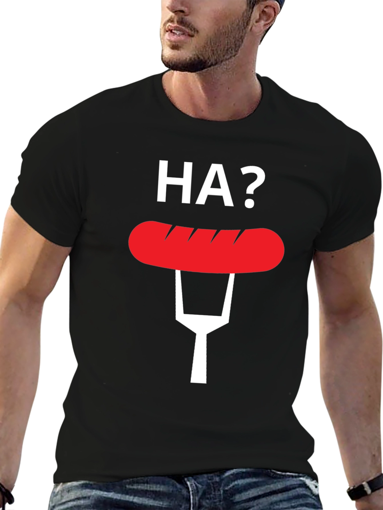 Funny HA? Hot Dog T-Shirt