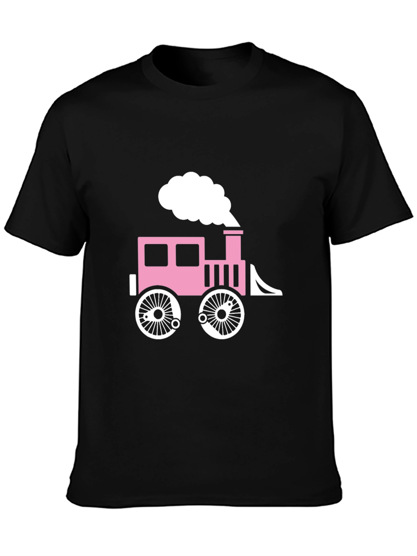 Cute Train Graphic T-Shirt