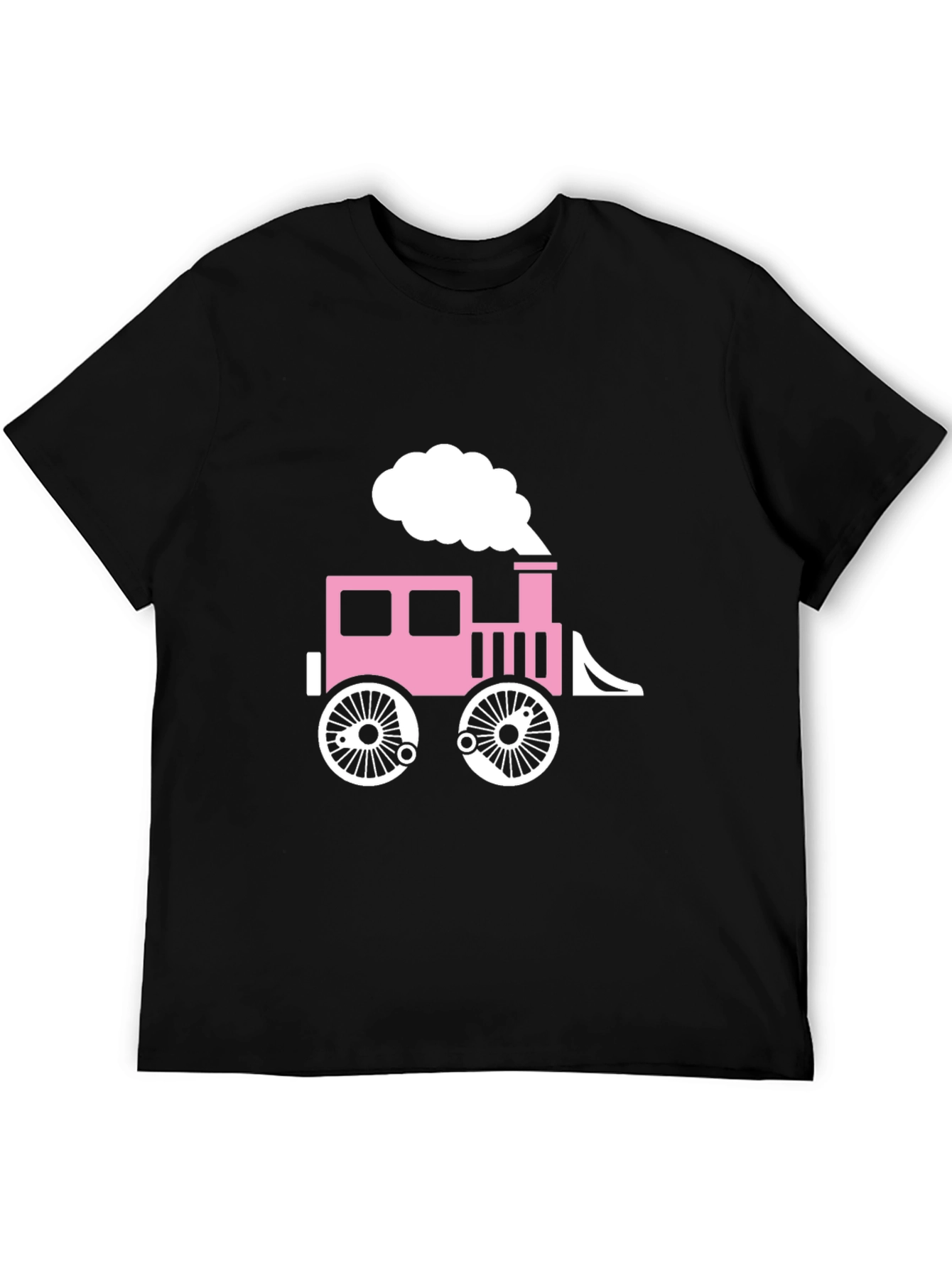 Cute Train Graphic T-Shirt