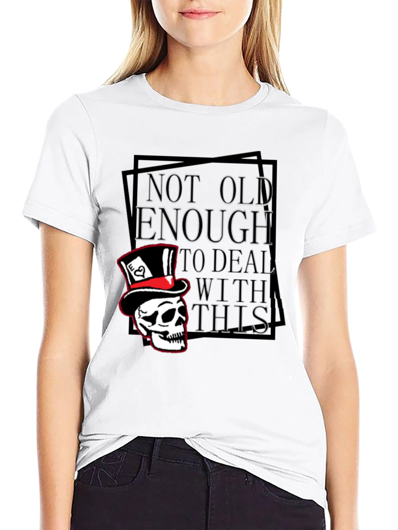Not Old Enough Skull Graphic T-Shirt