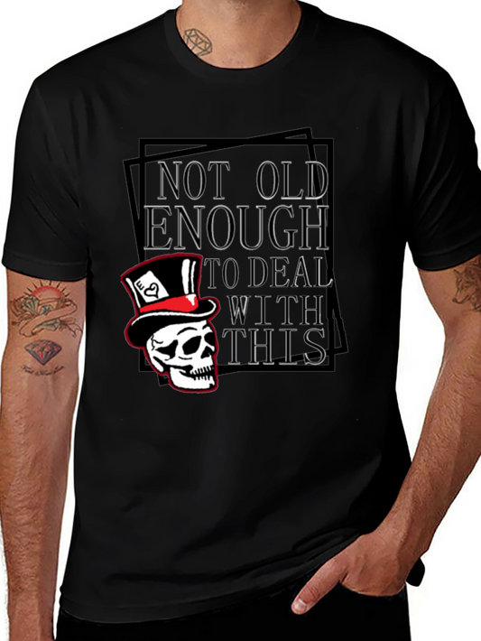 Not Old Enough Skull Graphic T-Shirt