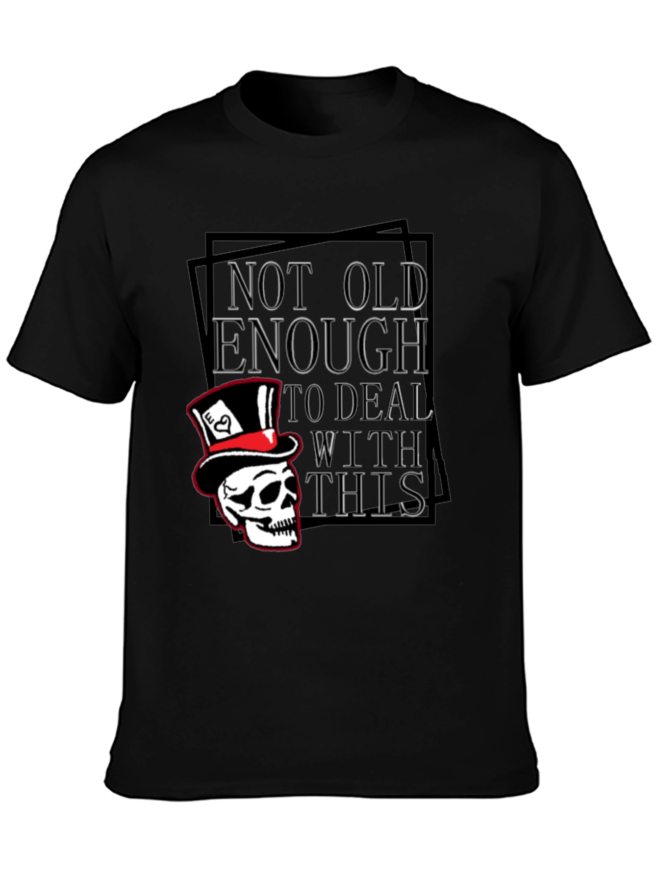 Not Old Enough Skull Graphic T-Shirt