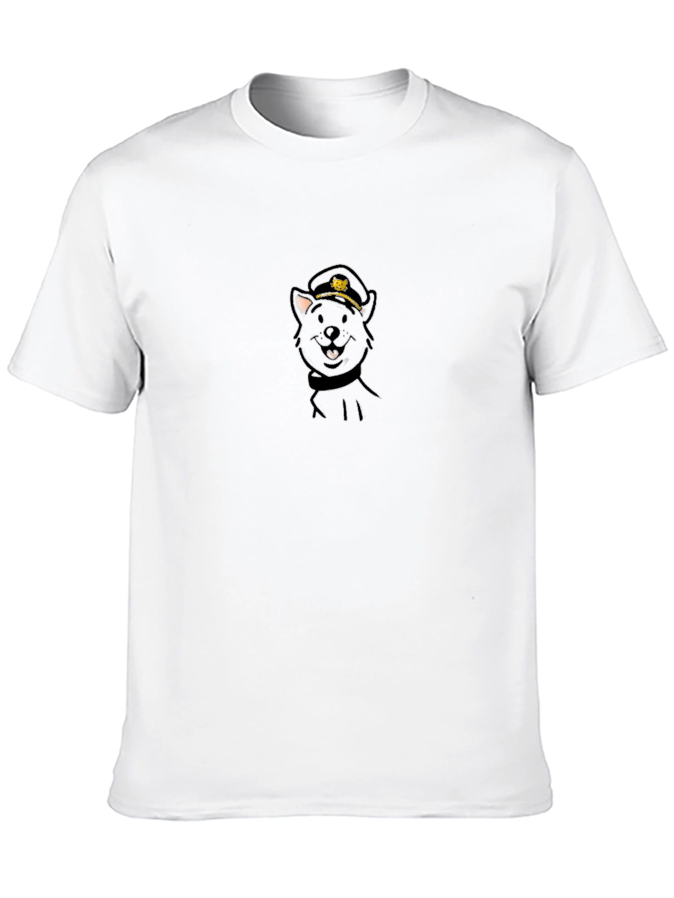 Cool Cat Captain Black T-Shirt