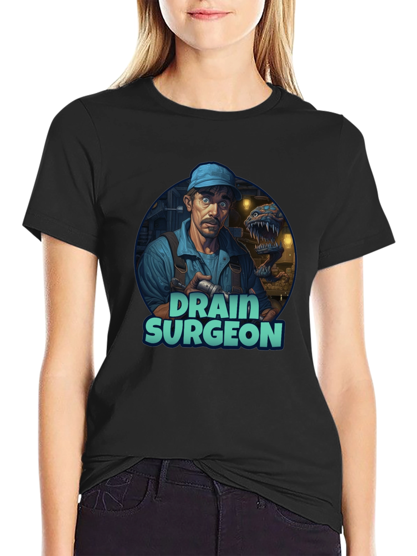 Drain Surgeon Graphic Tee - Unique Novelty T-Shirt