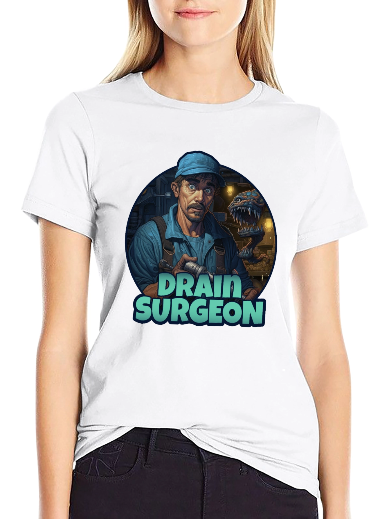 Drain Surgeon Graphic Tee - Unique Novelty T-Shirt