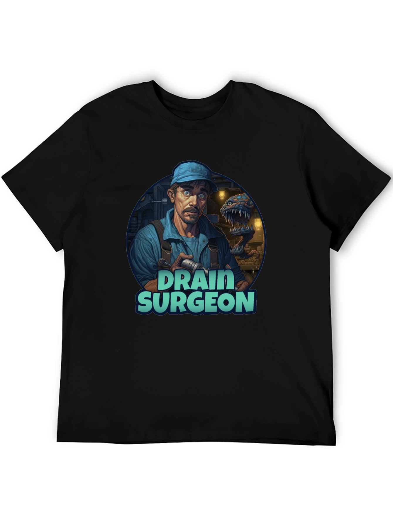 Drain Surgeon Graphic Tee - Unique Novelty T-Shirt