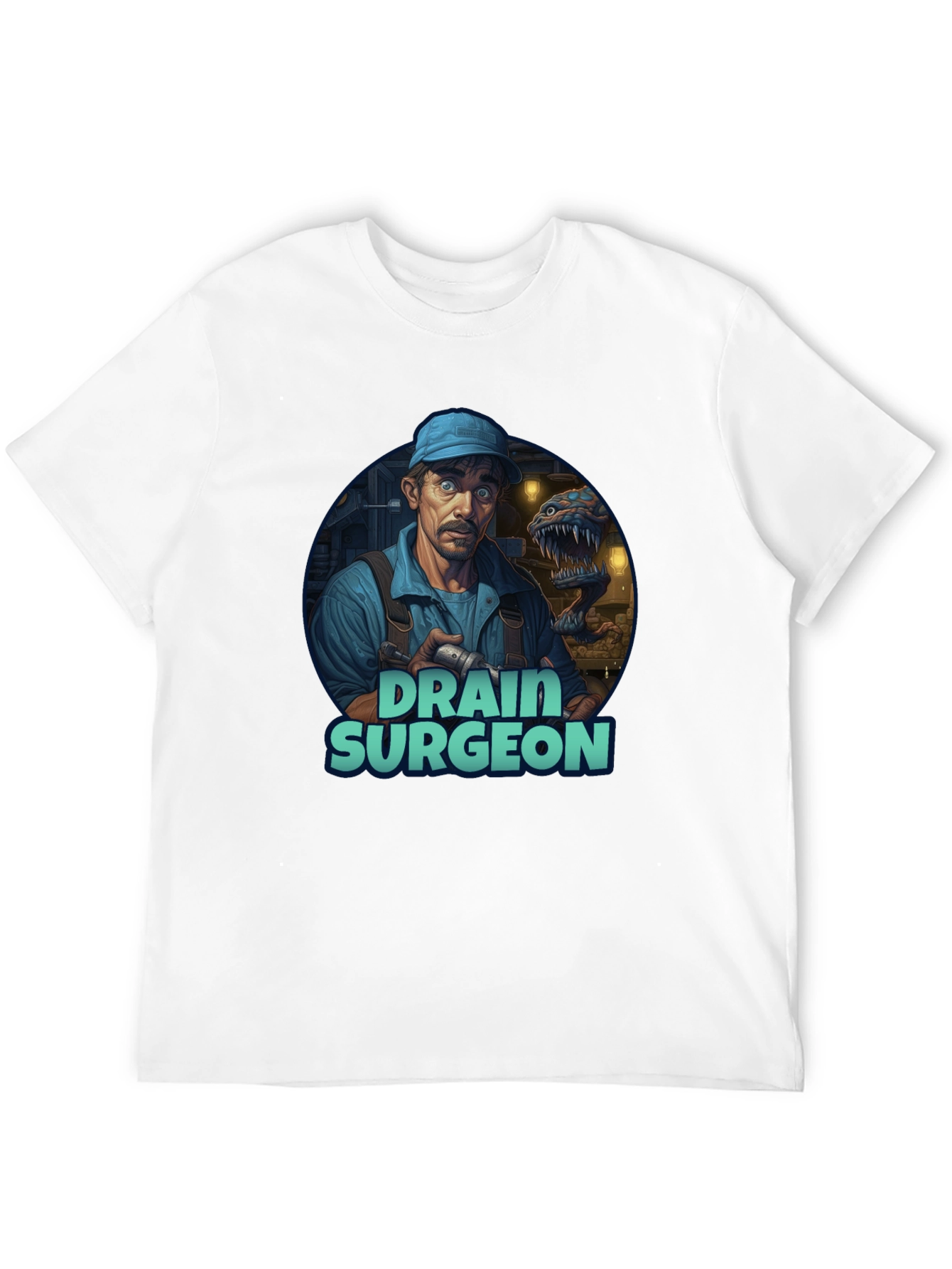 Drain Surgeon Graphic Tee - Unique Novelty T-Shirt