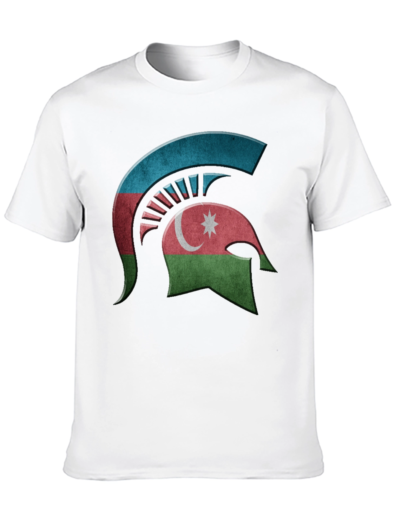 Azerbaijan Spartan Helmet T-Shirt - Black