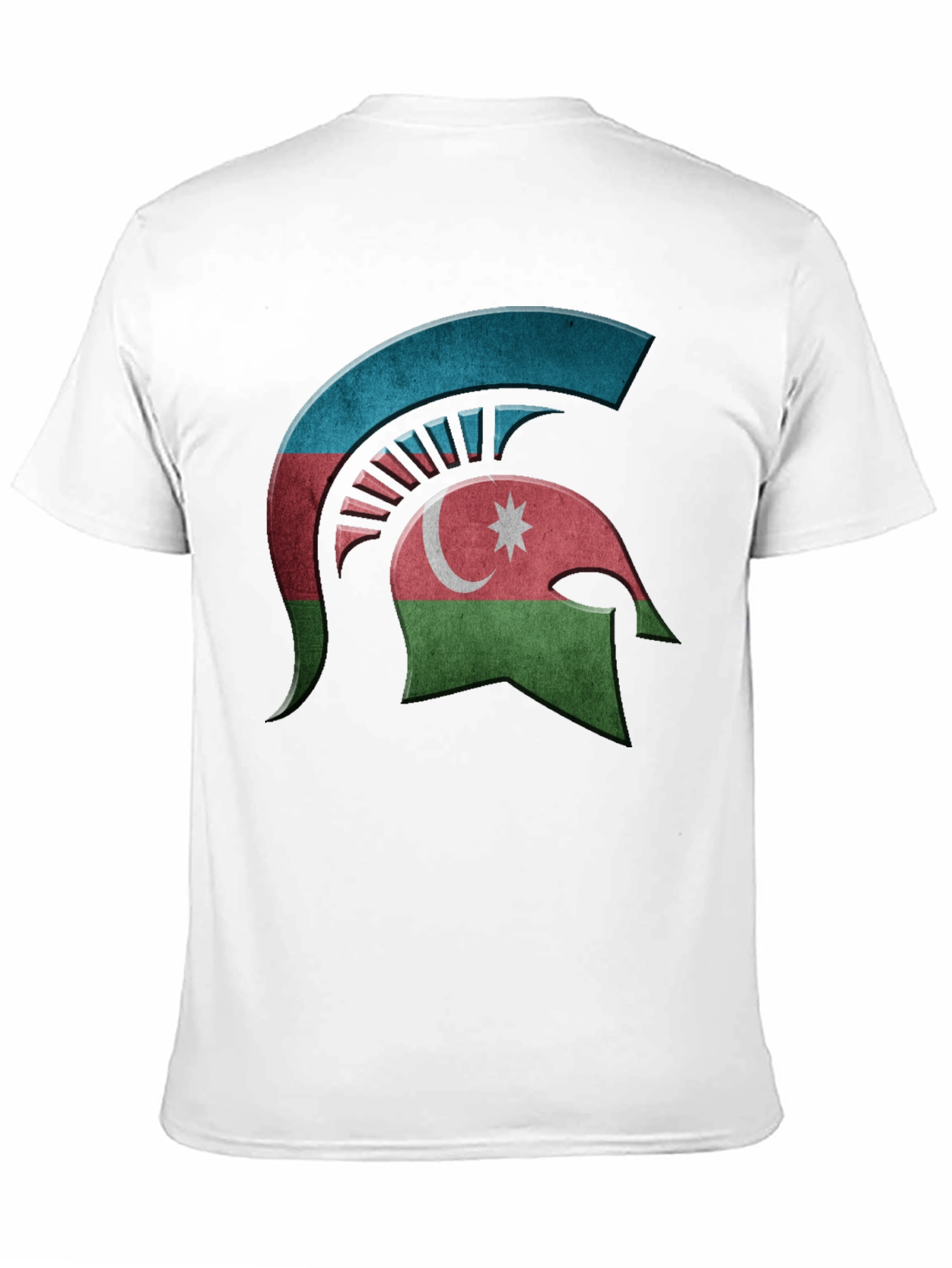 Azerbaijan Spartan Helmet T-Shirt - Black