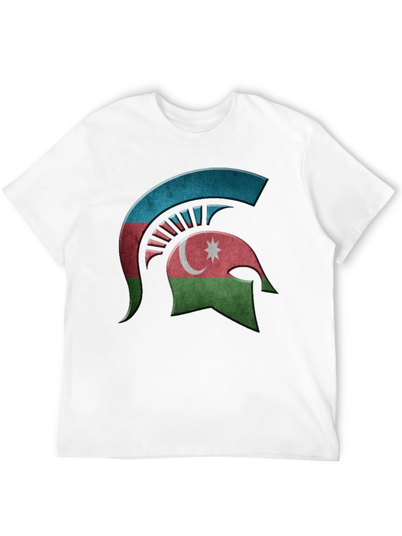 Azerbaijan Spartan Helmet T-Shirt - Black