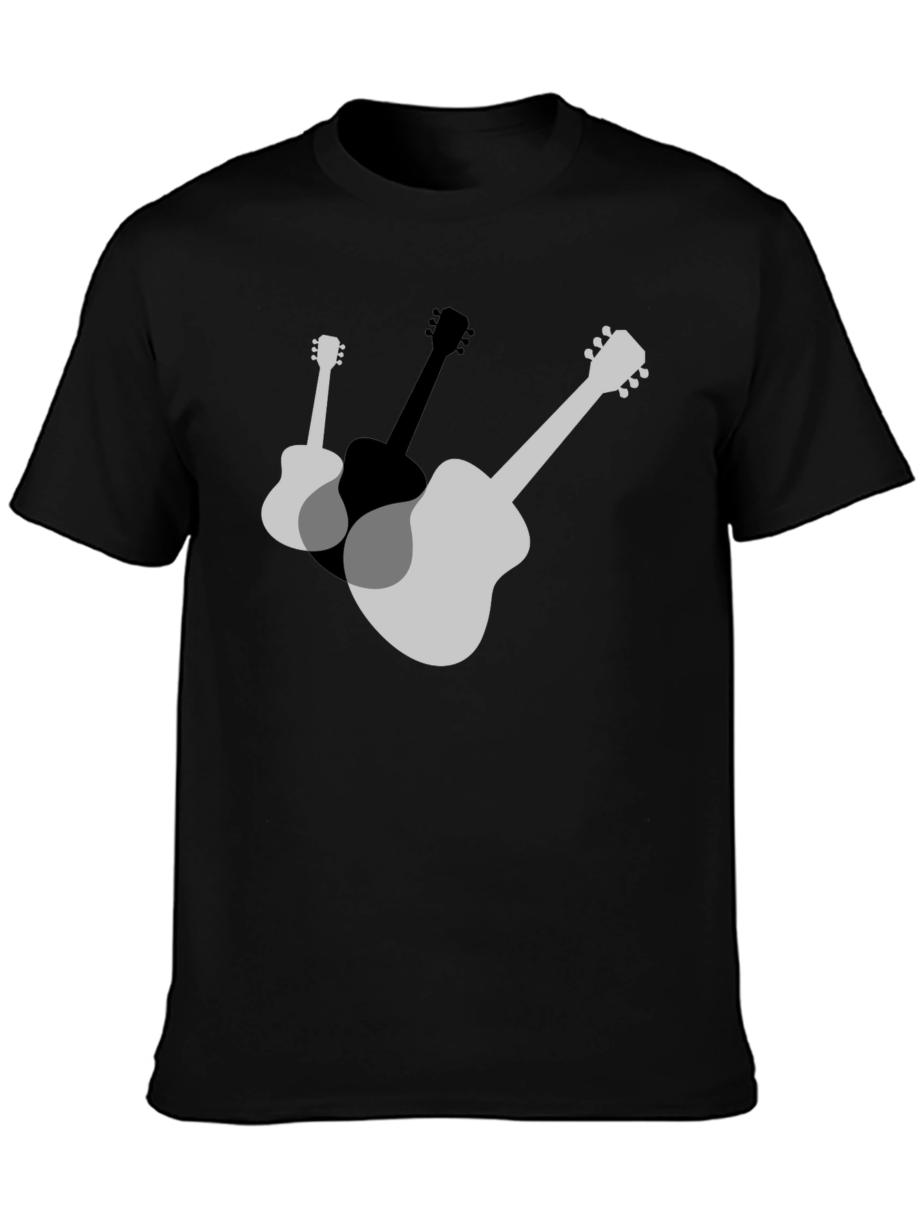 Guitar Graphic T-Shirt - Stylish Musical Design
