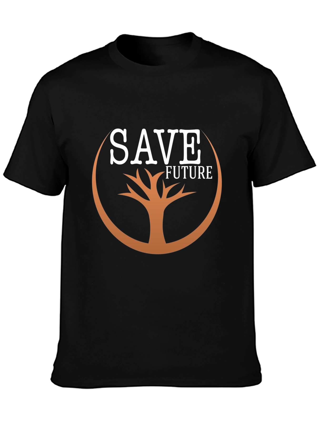 Save Future Tree Graphic Black Tee