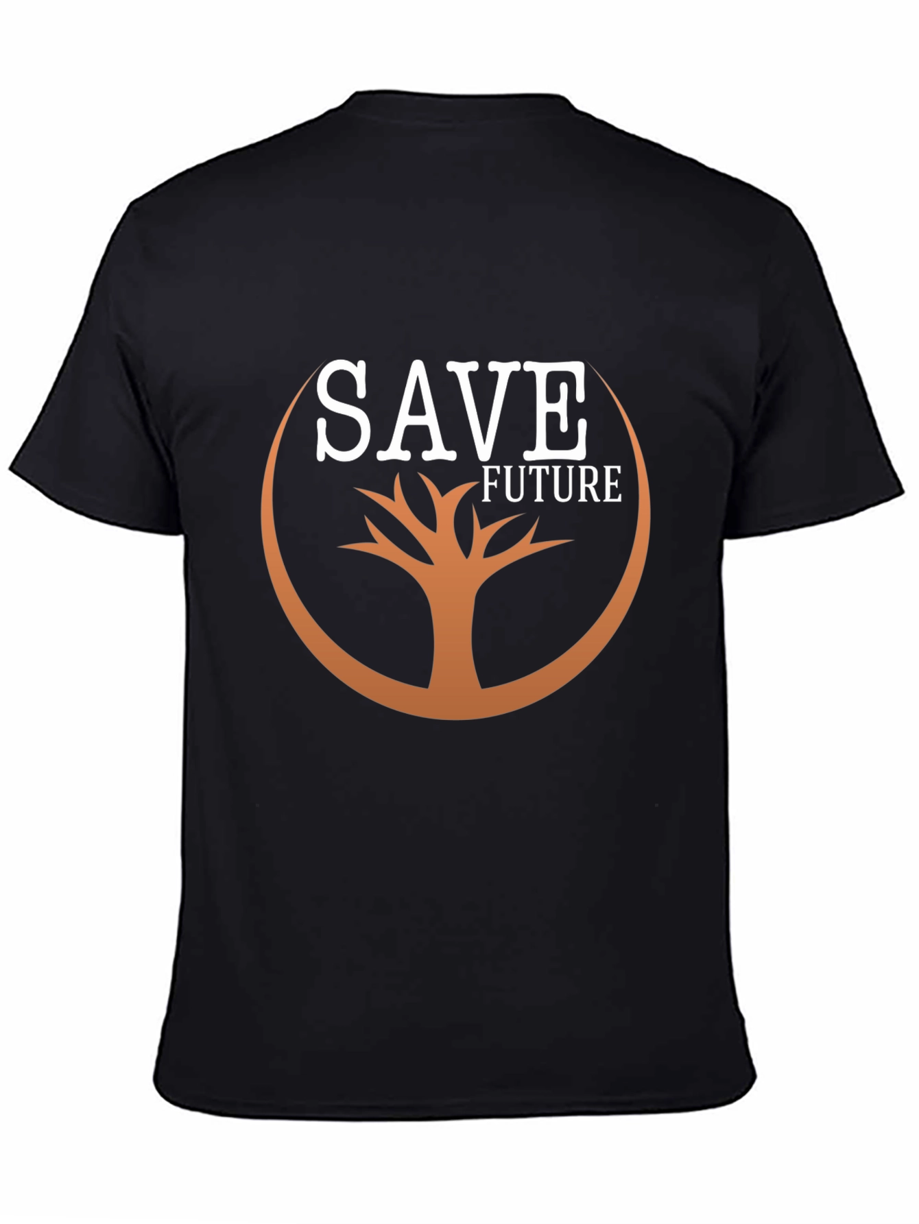 Save Future Tree Graphic Black Tee