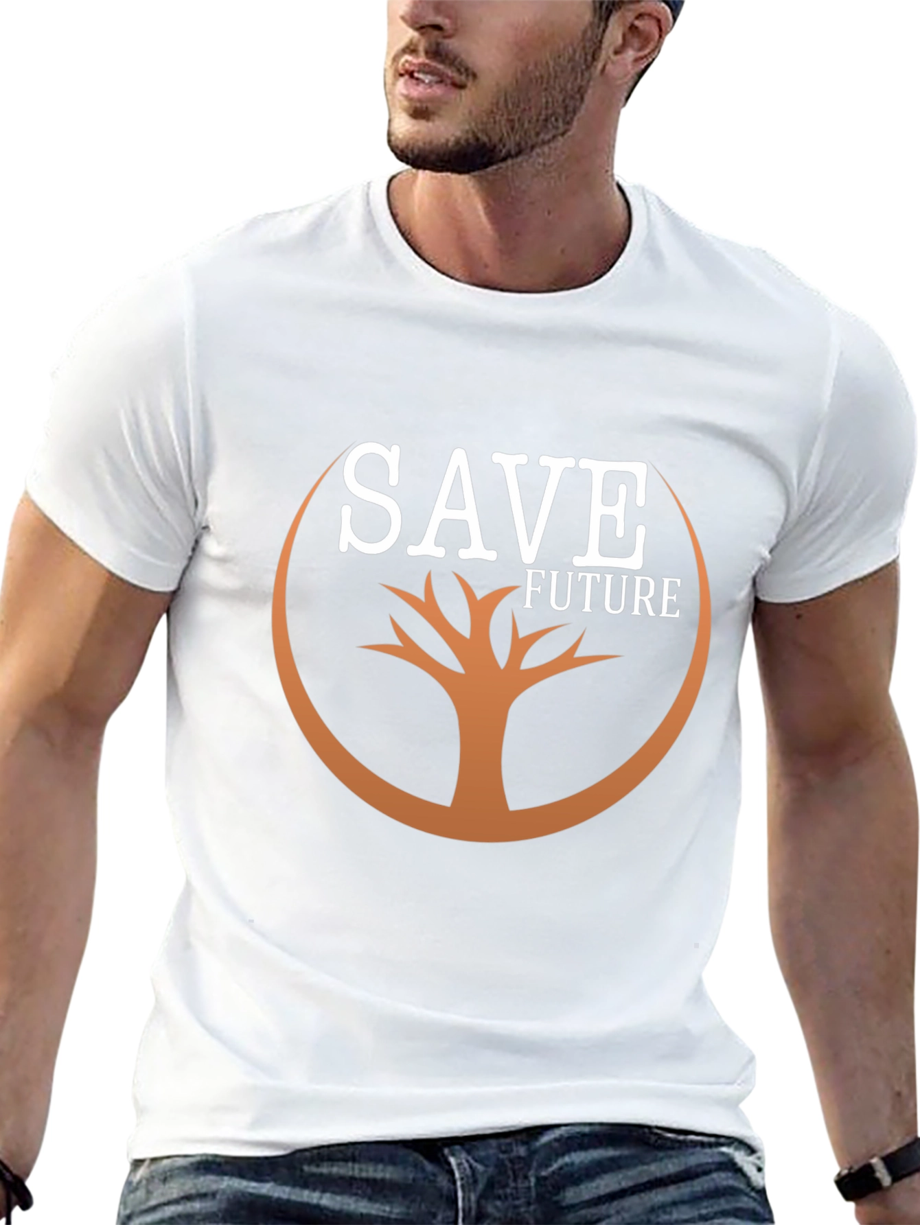 Save Future Tree Graphic Black Tee