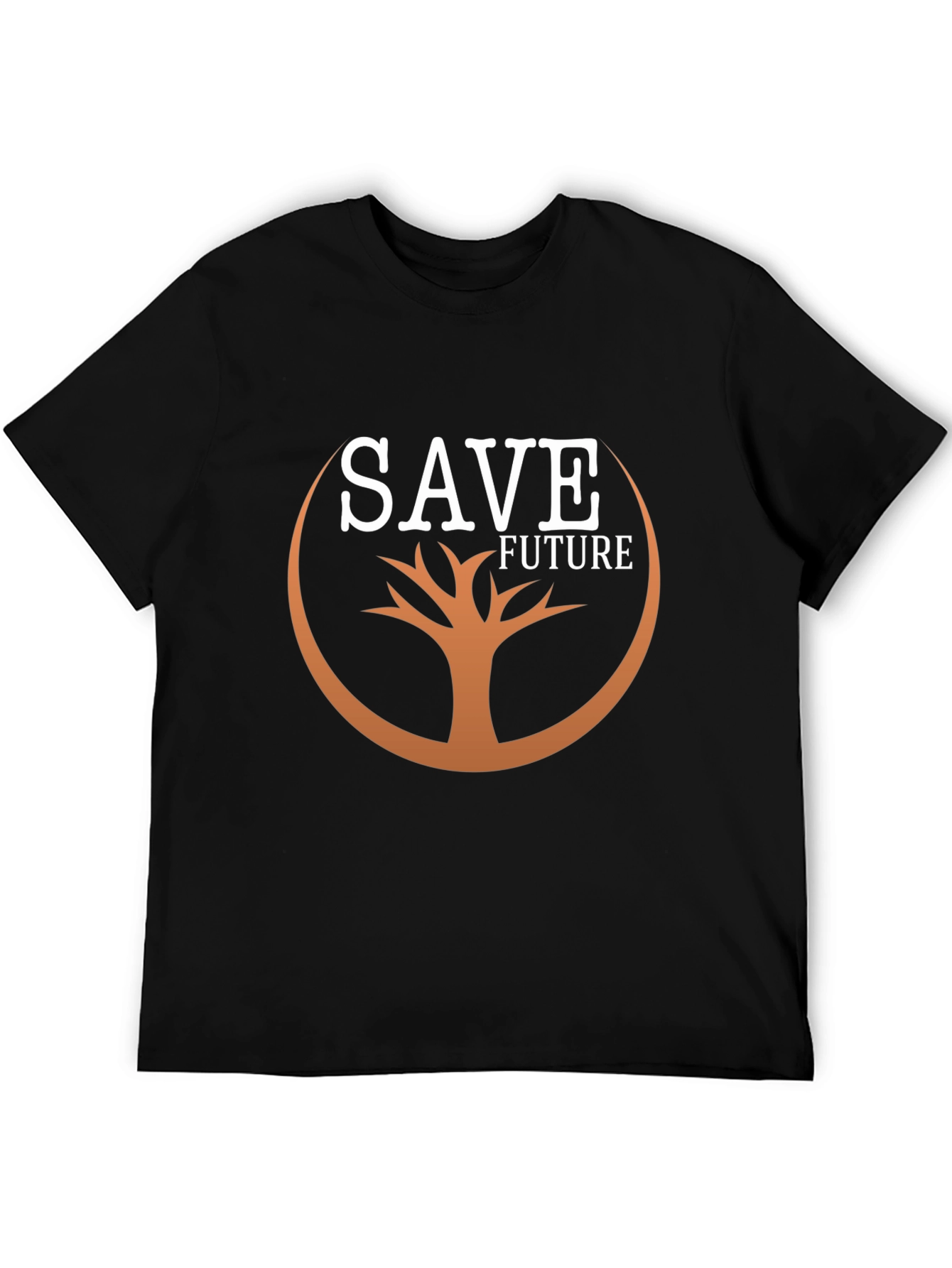 Save Future Tree Graphic Black Tee