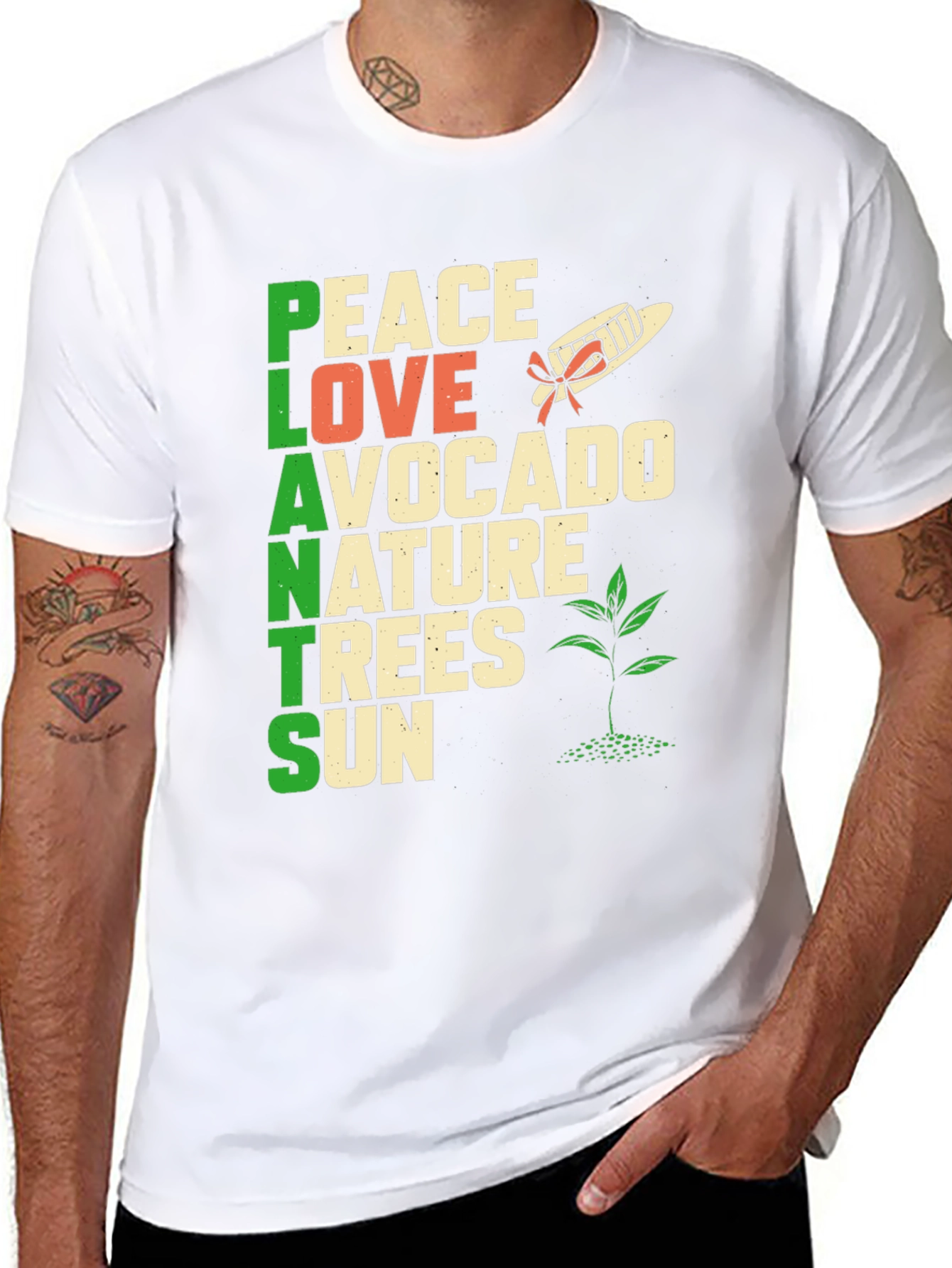 Plants Peace Love Nature T-Shirt