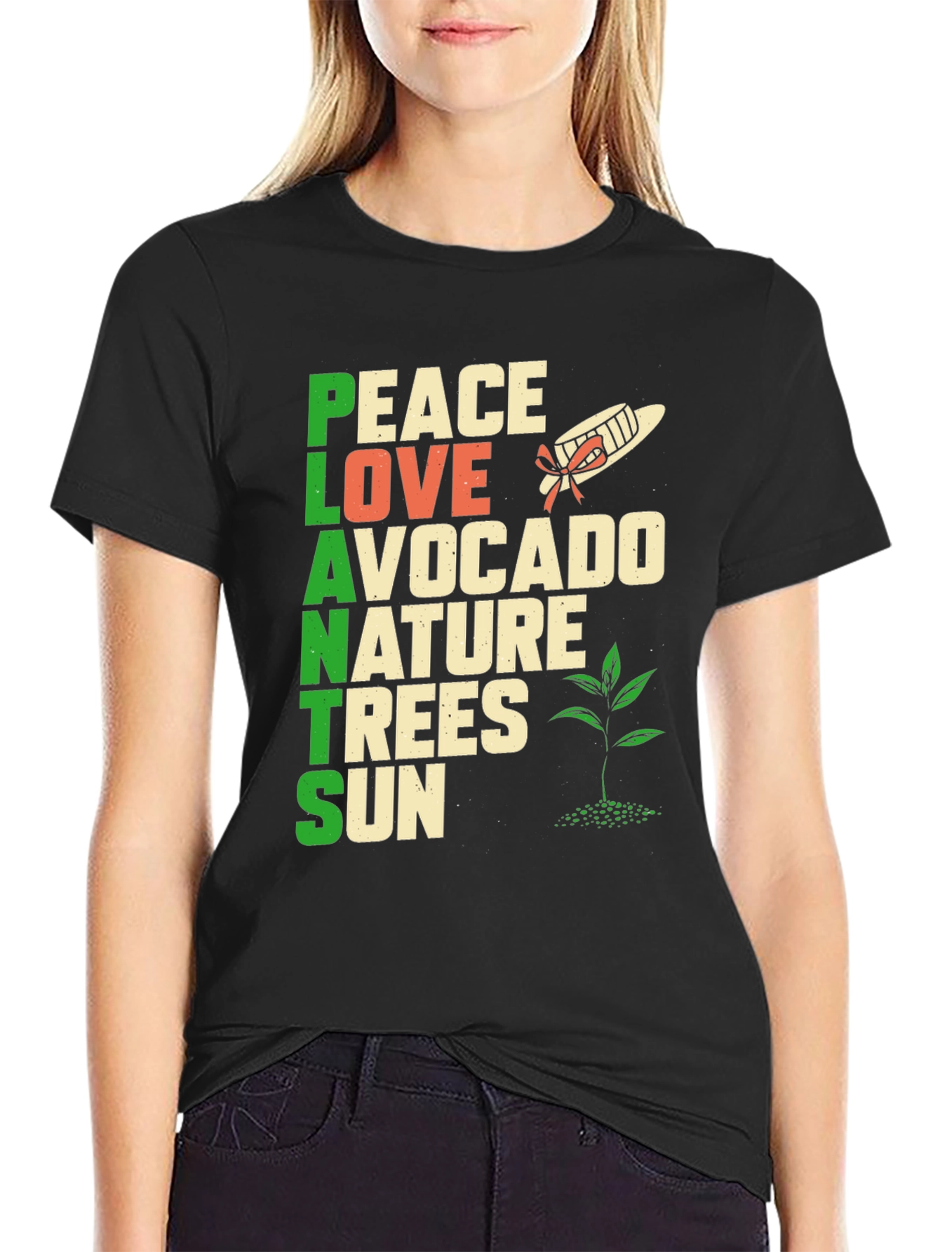 Plants Peace Love Nature T-Shirt