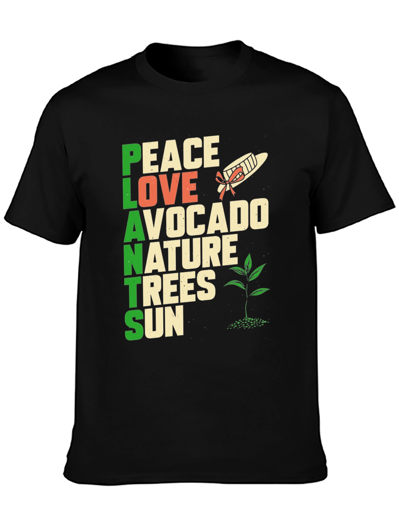 Plants Peace Love Nature T-Shirt