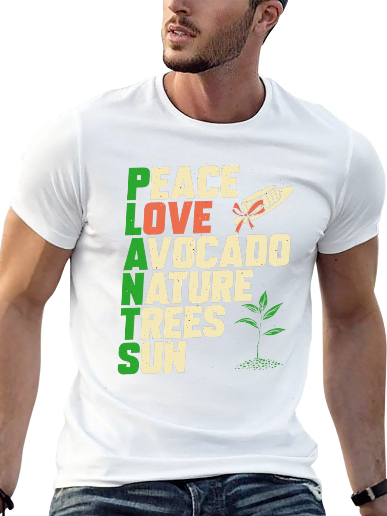 Plants Peace Love Nature T-Shirt