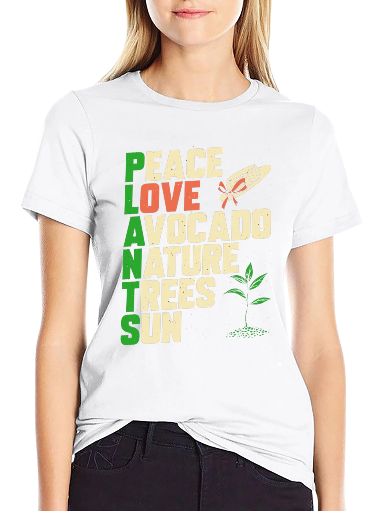 Plants Peace Love Nature T-Shirt