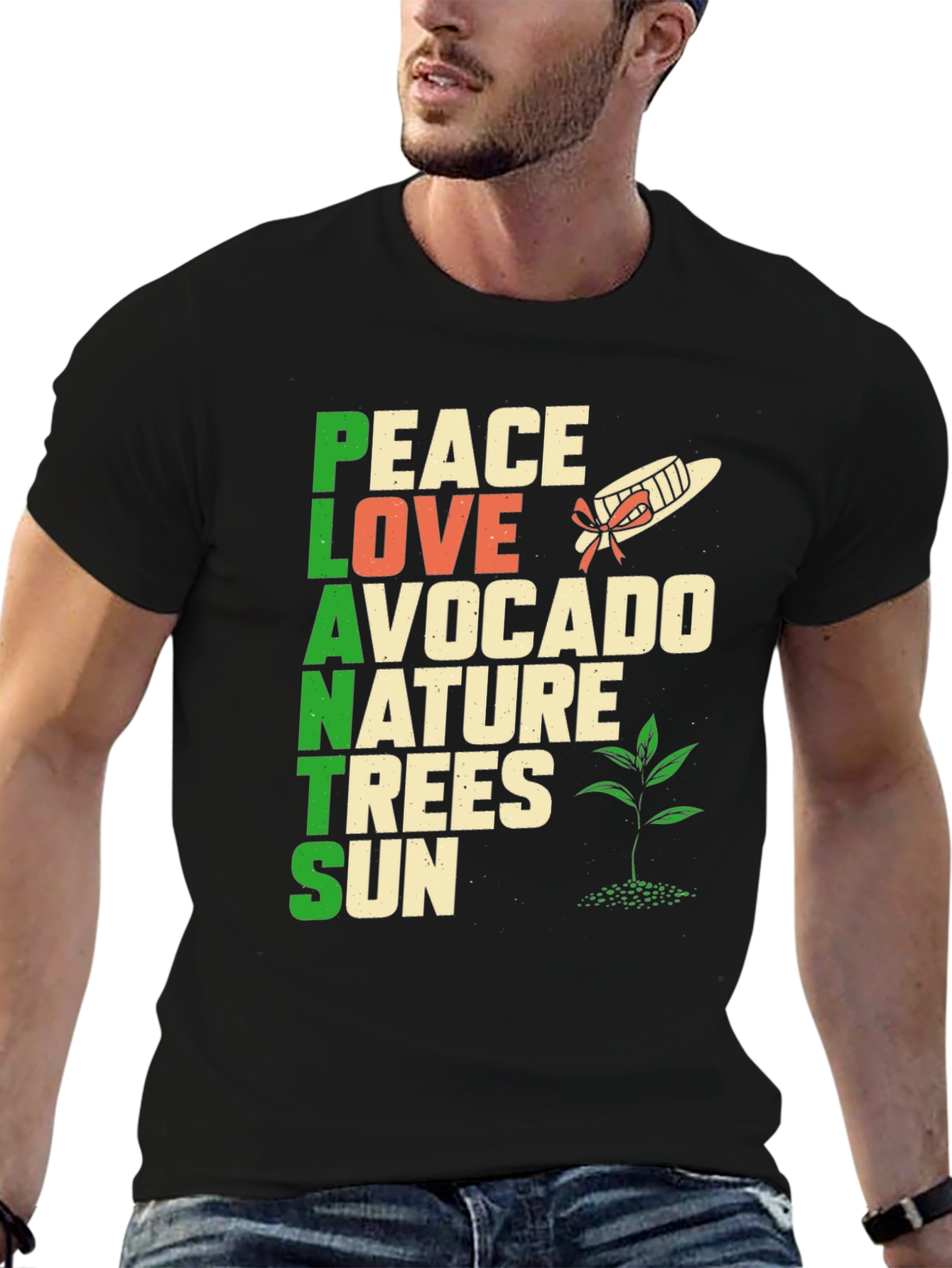 Plants Peace Love Nature T-Shirt