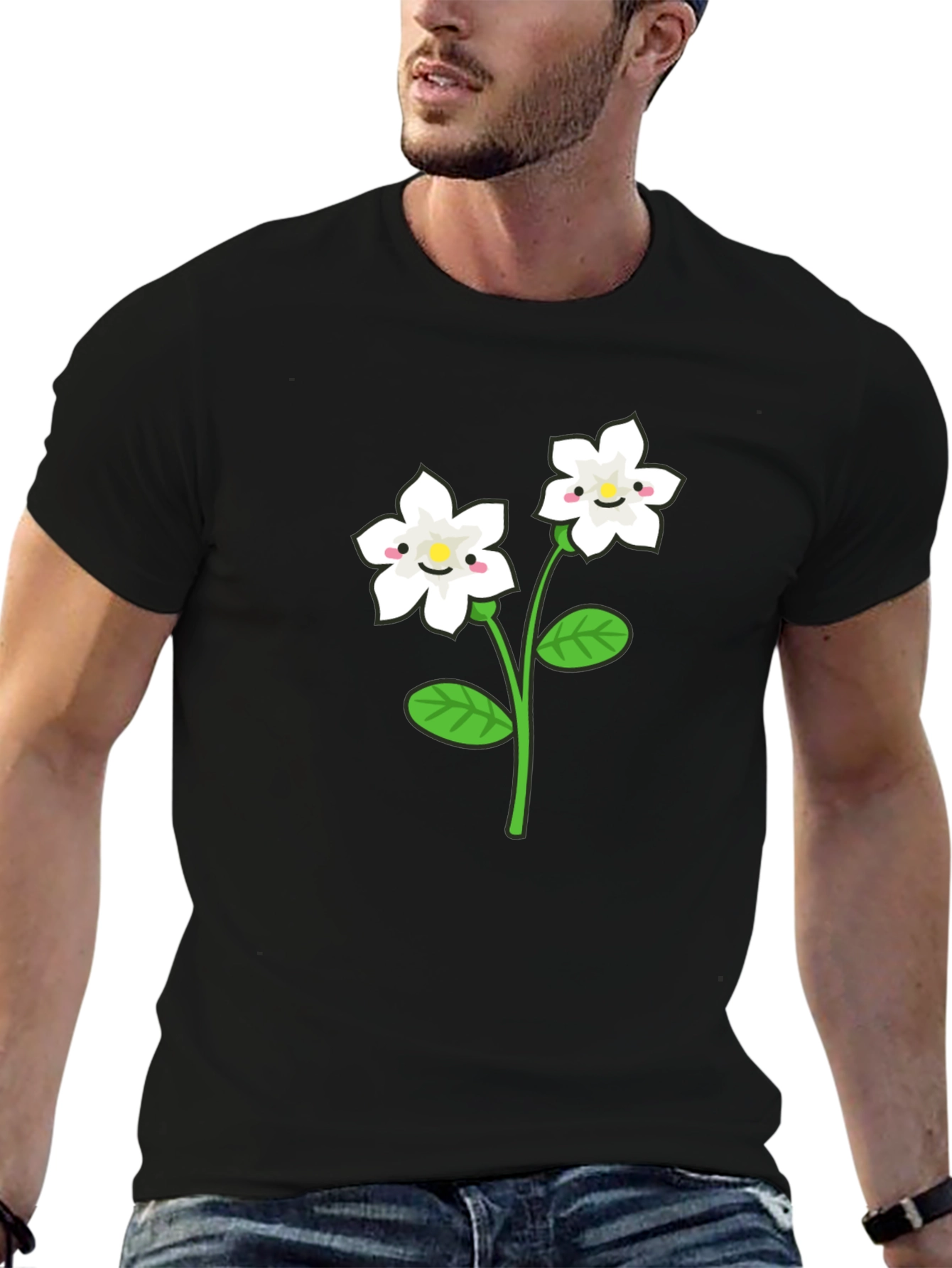 Cute Flower Graphic T-Shirt
