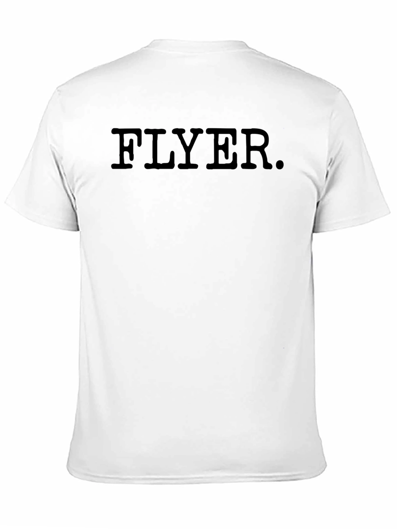 Flyer. Black Graphic Tee Shirt - Mens