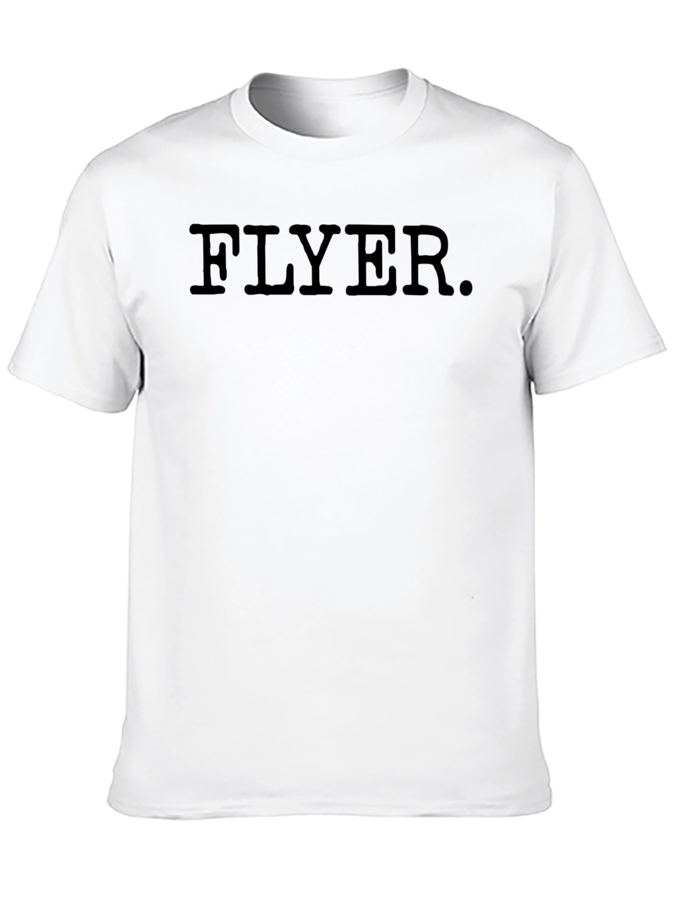 Flyer. Black Graphic Tee Shirt - Mens