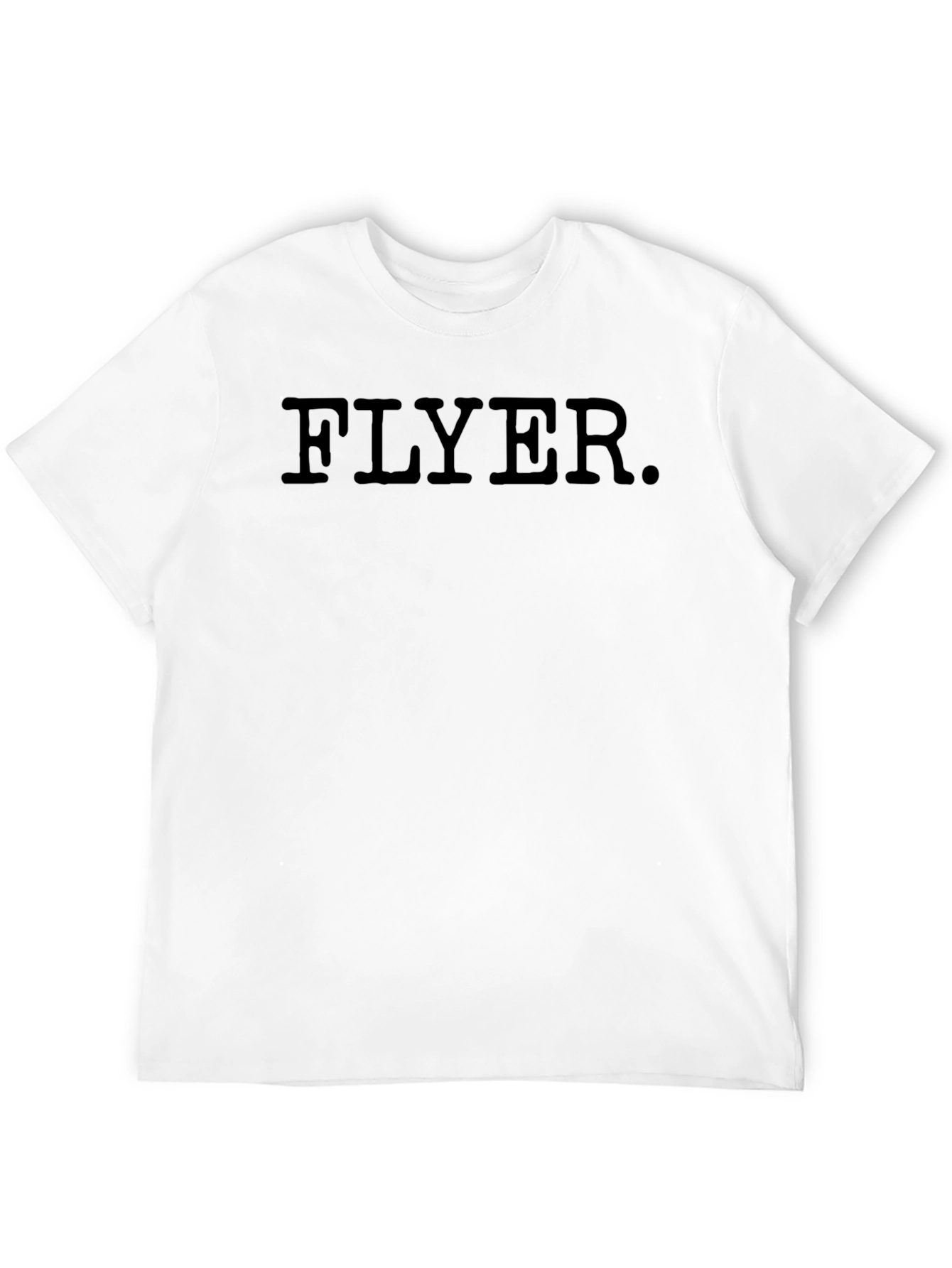 Flyer. Black Graphic Tee Shirt - Mens