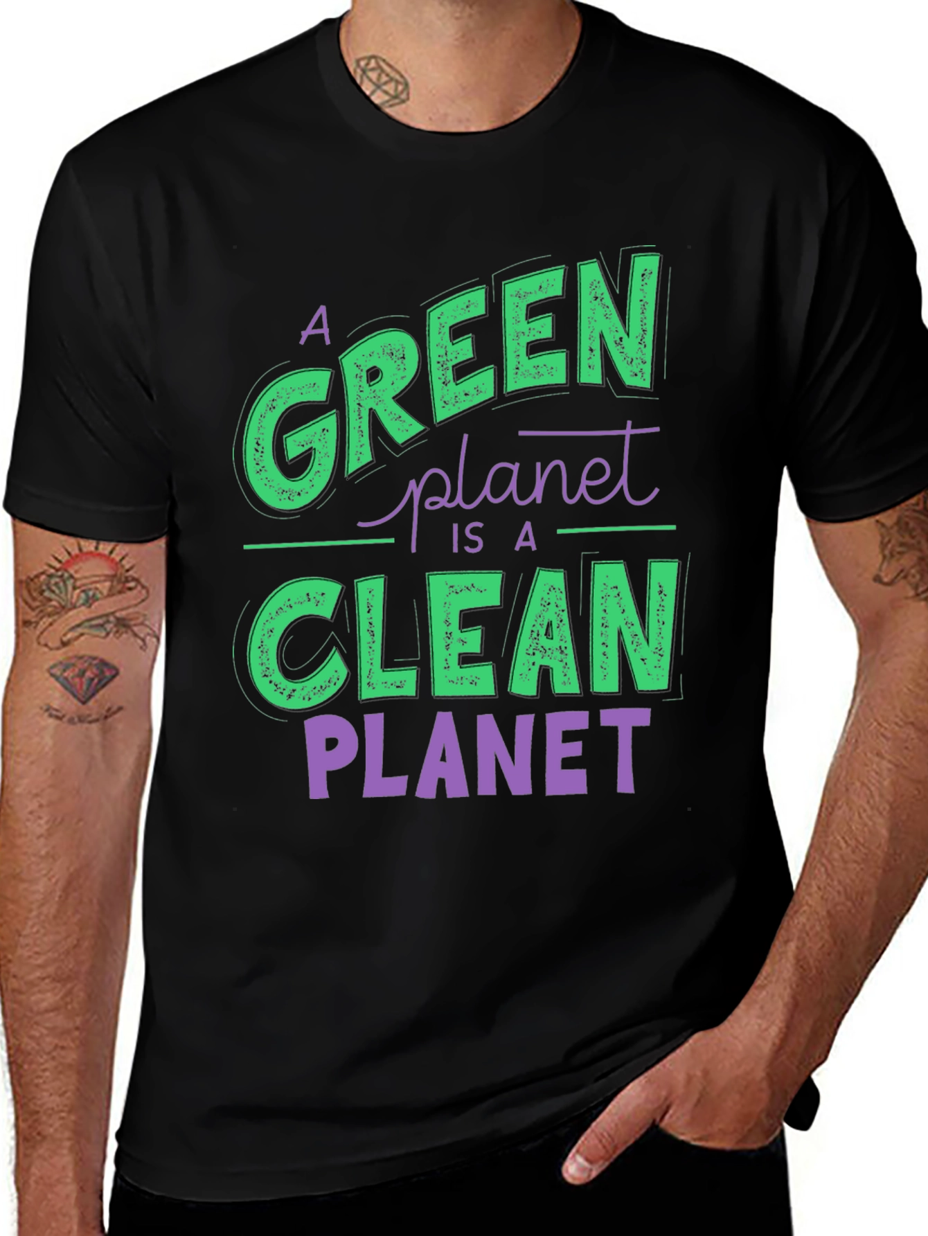Green Planet T-Shirt - Environmental Awareness