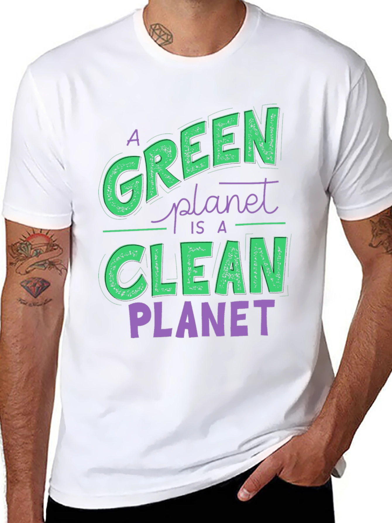 Green Planet T-Shirt - Environmental Awareness