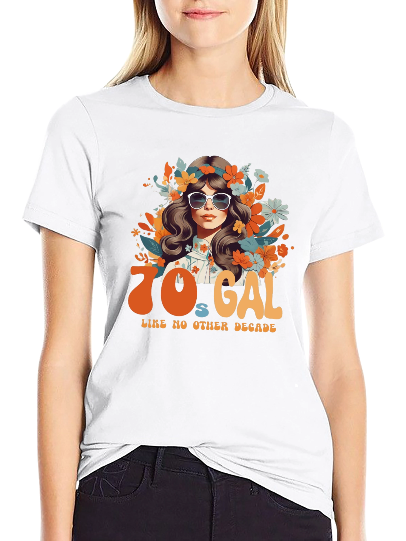 70s Gal Graphic Tee - Retro Style