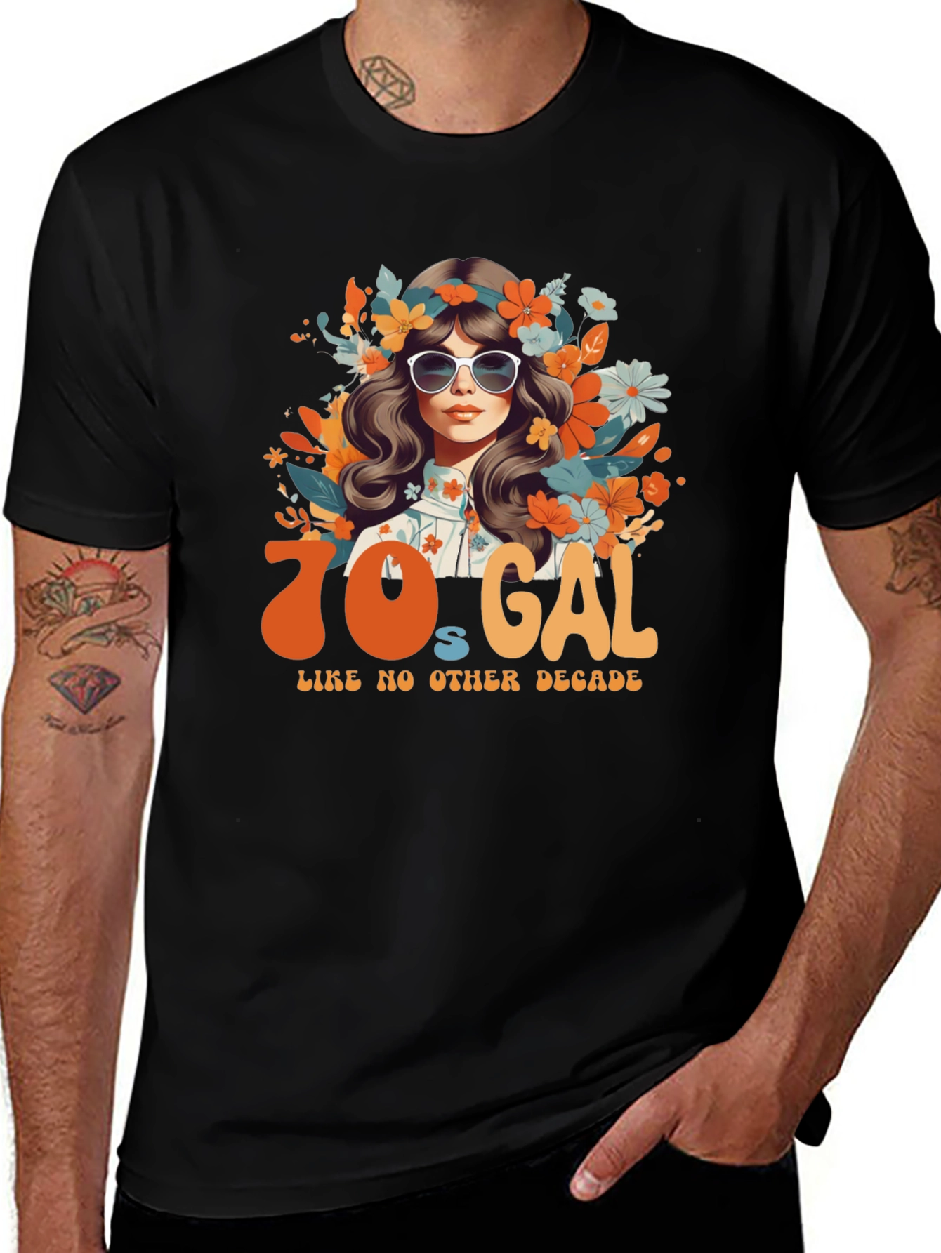 70s Gal Graphic Tee - Retro Style