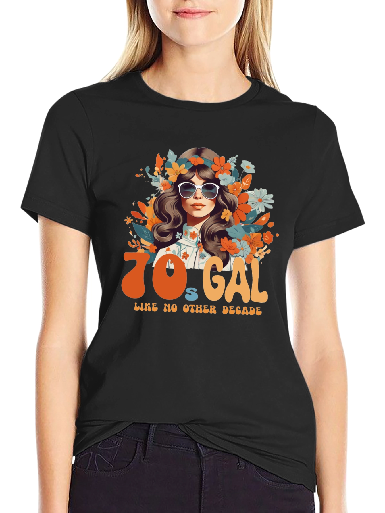 70s Gal Graphic Tee - Retro Style