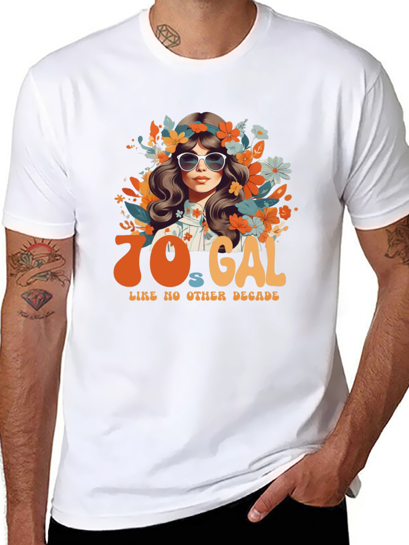 70s Gal Graphic Tee - Retro Style