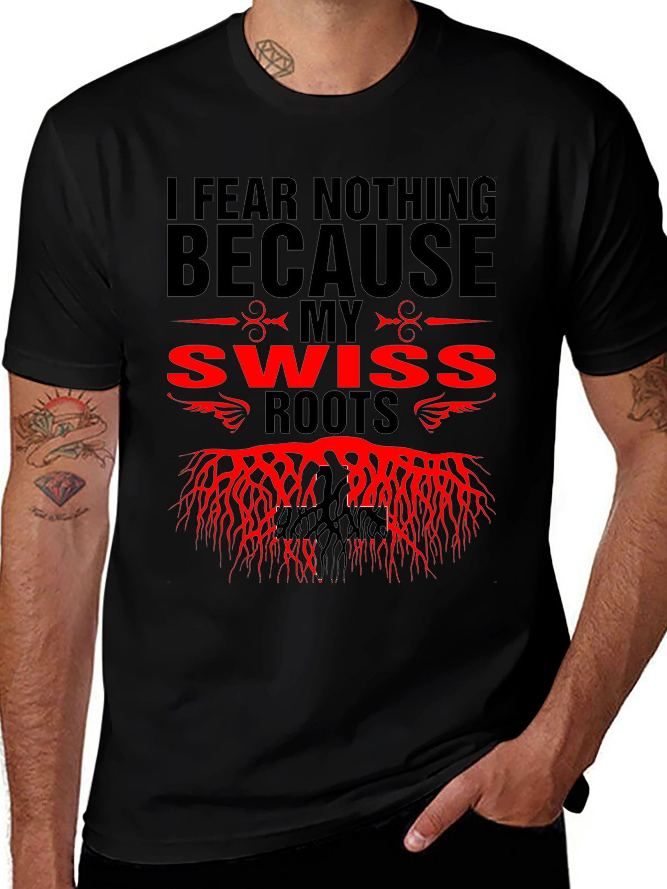 Swiss Roots Graphic Tee - I Fear Nothing