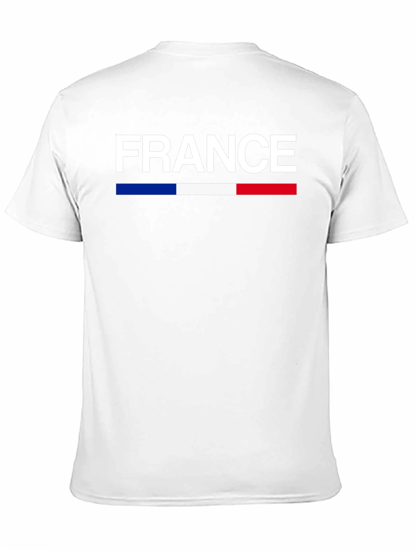 France Flag T-Shirt - Black Crew Neck Graphic Tee