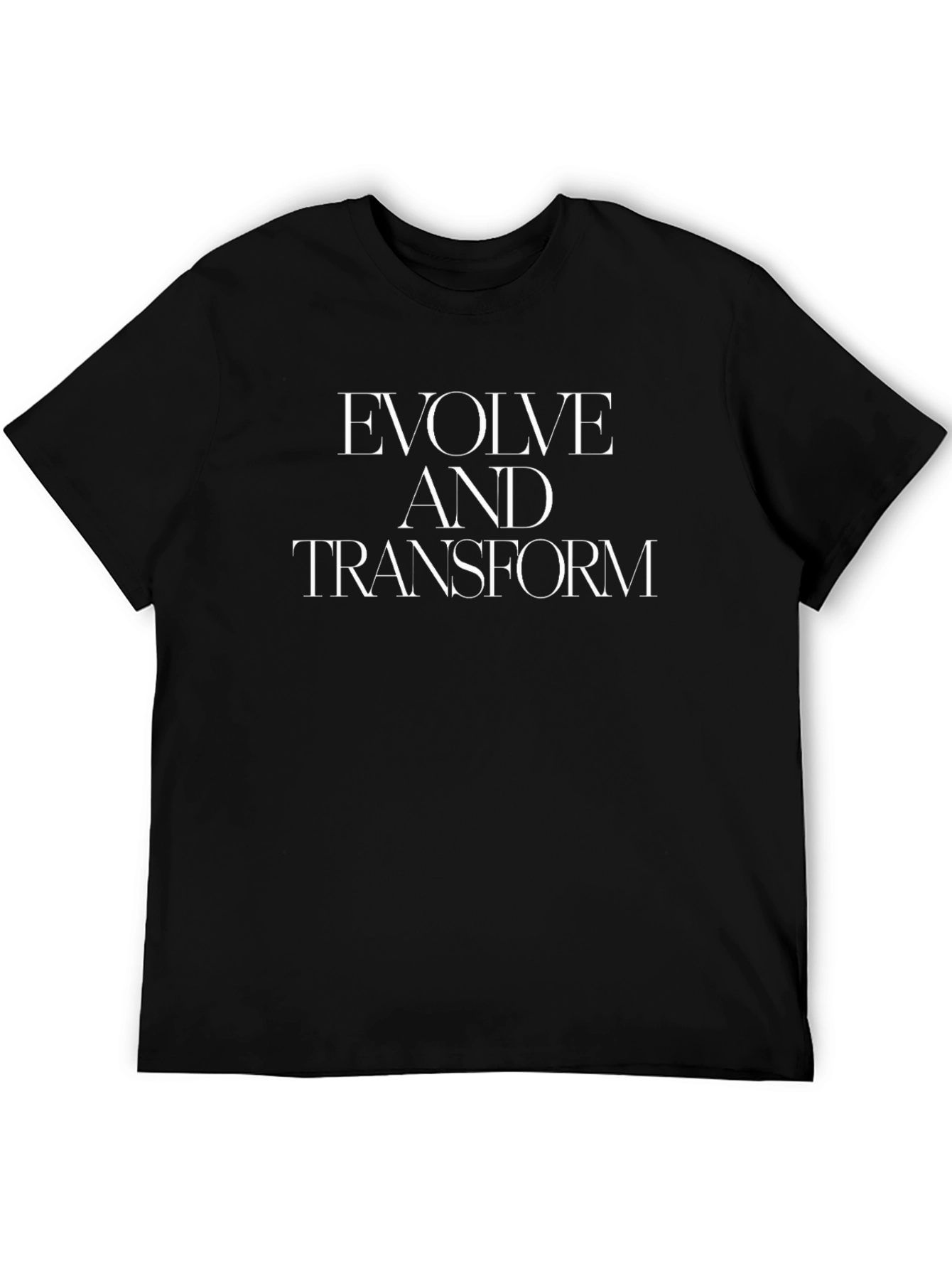 Evolve and Transform Graphic Tee - Black