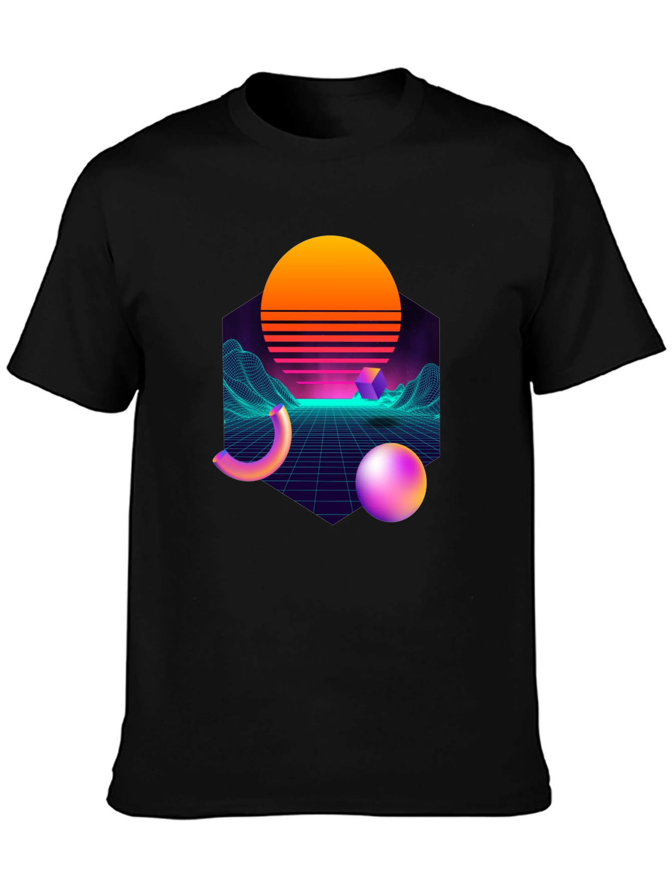 Retro Wave T-Shirt - Synthwave Style