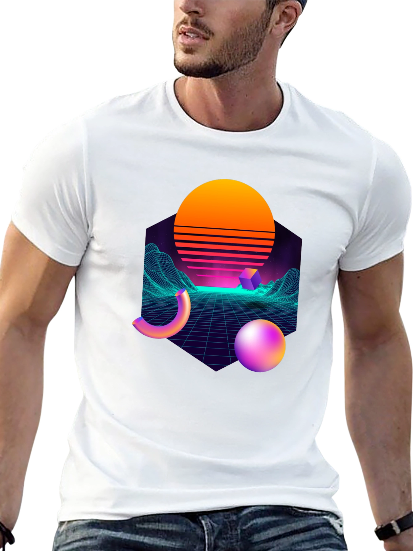 Retro Wave T-Shirt - Synthwave Style