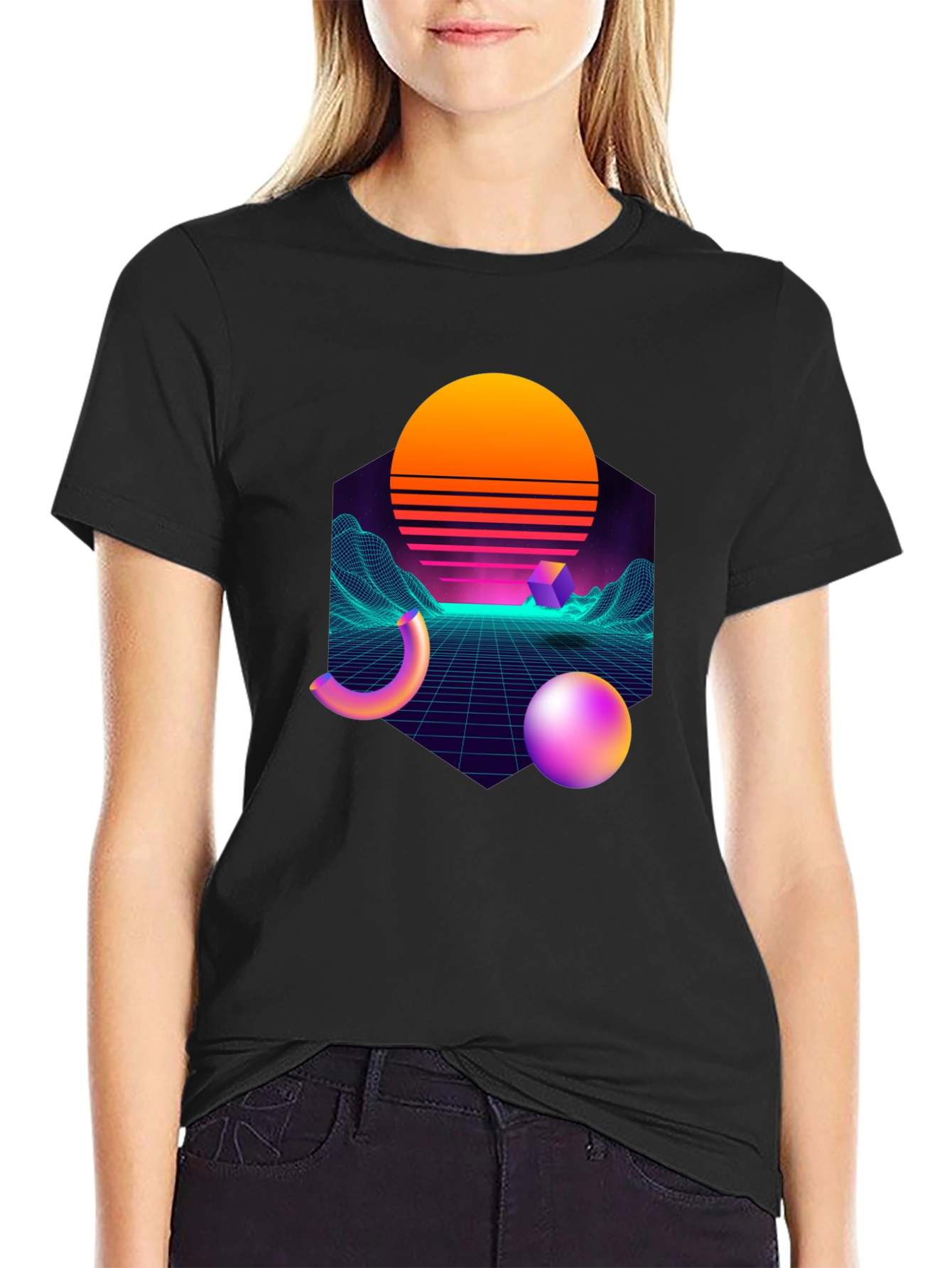 Retro Wave T-Shirt - Synthwave Style