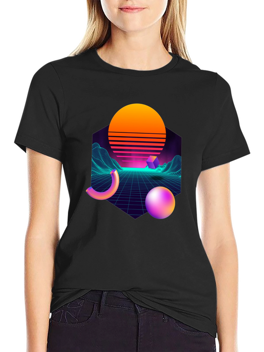 Retro Wave T-Shirt - Synthwave Style