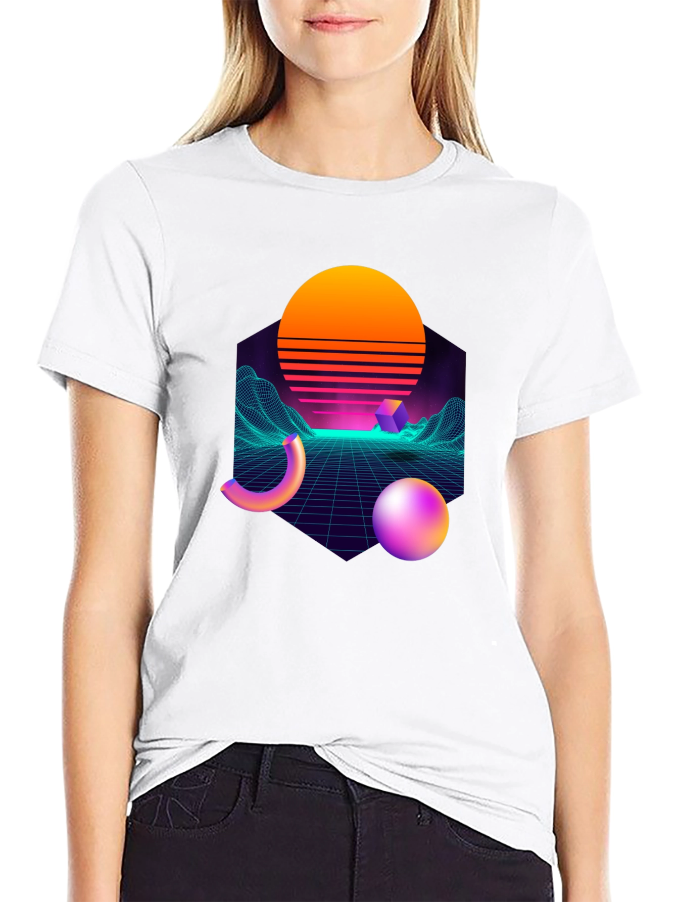 Retro Wave T-Shirt - Synthwave Style