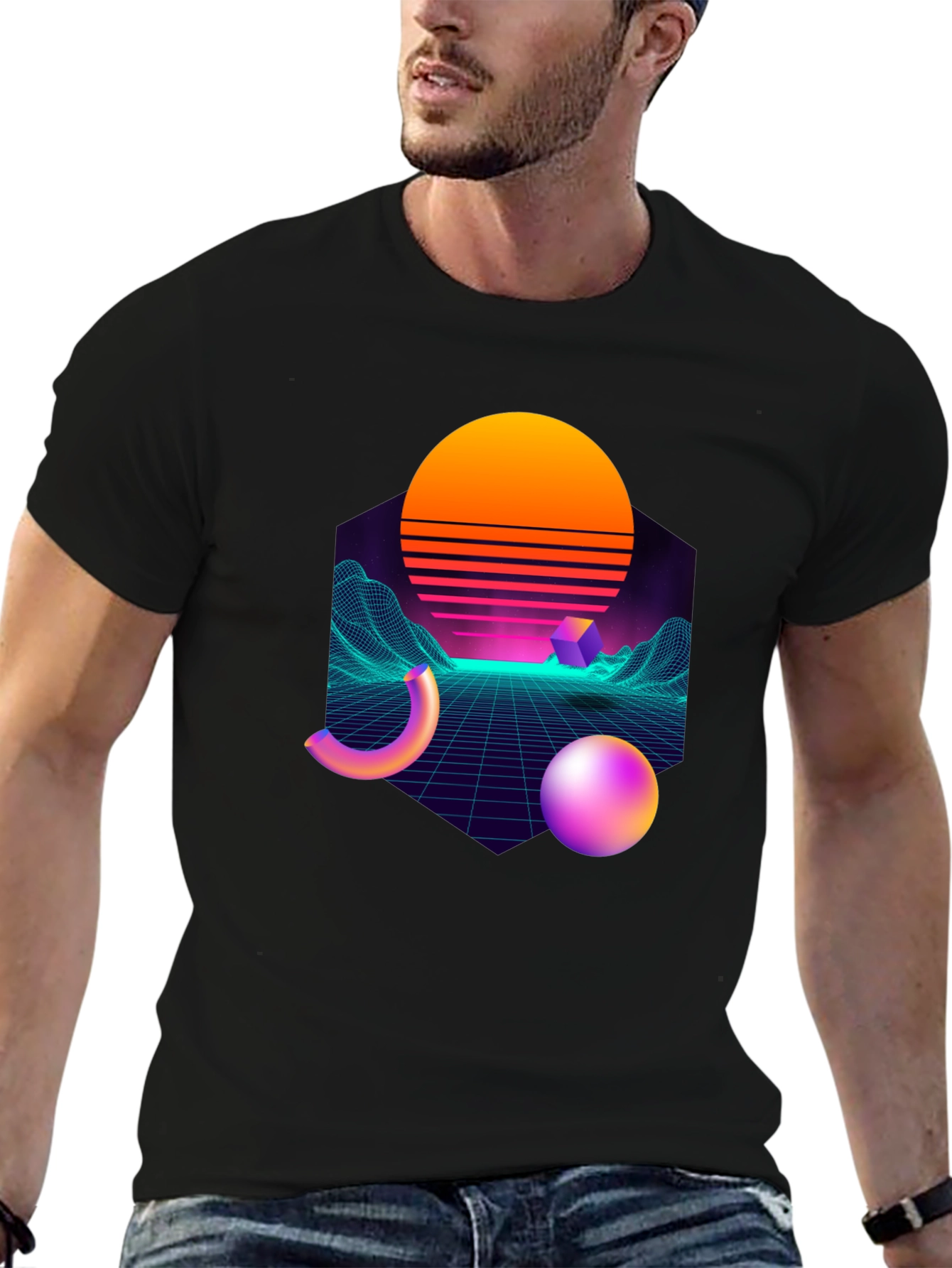 Retro Wave T-Shirt - Synthwave Style