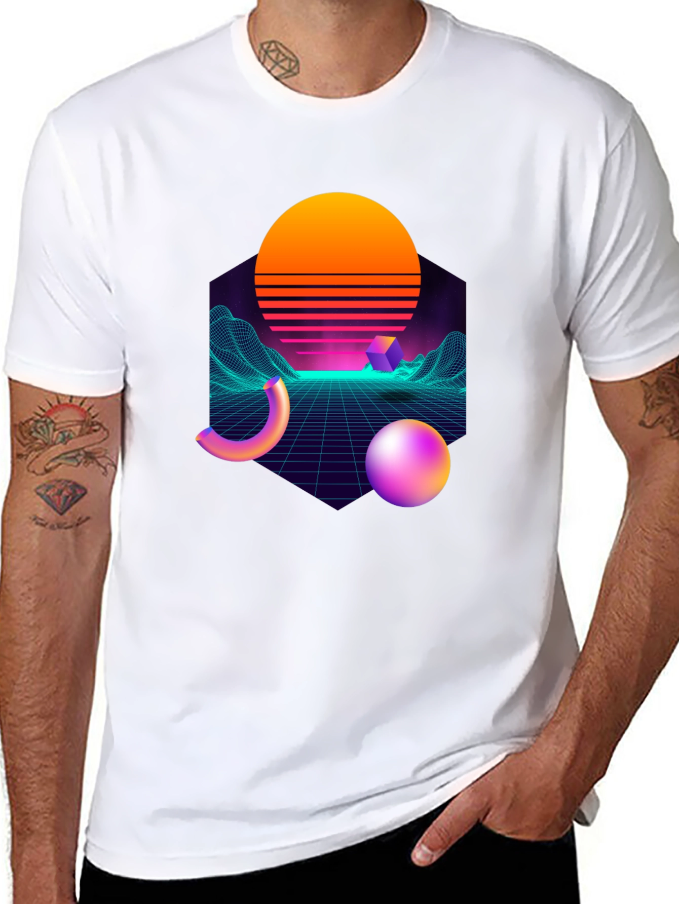 Retro Wave T-Shirt - Synthwave Style