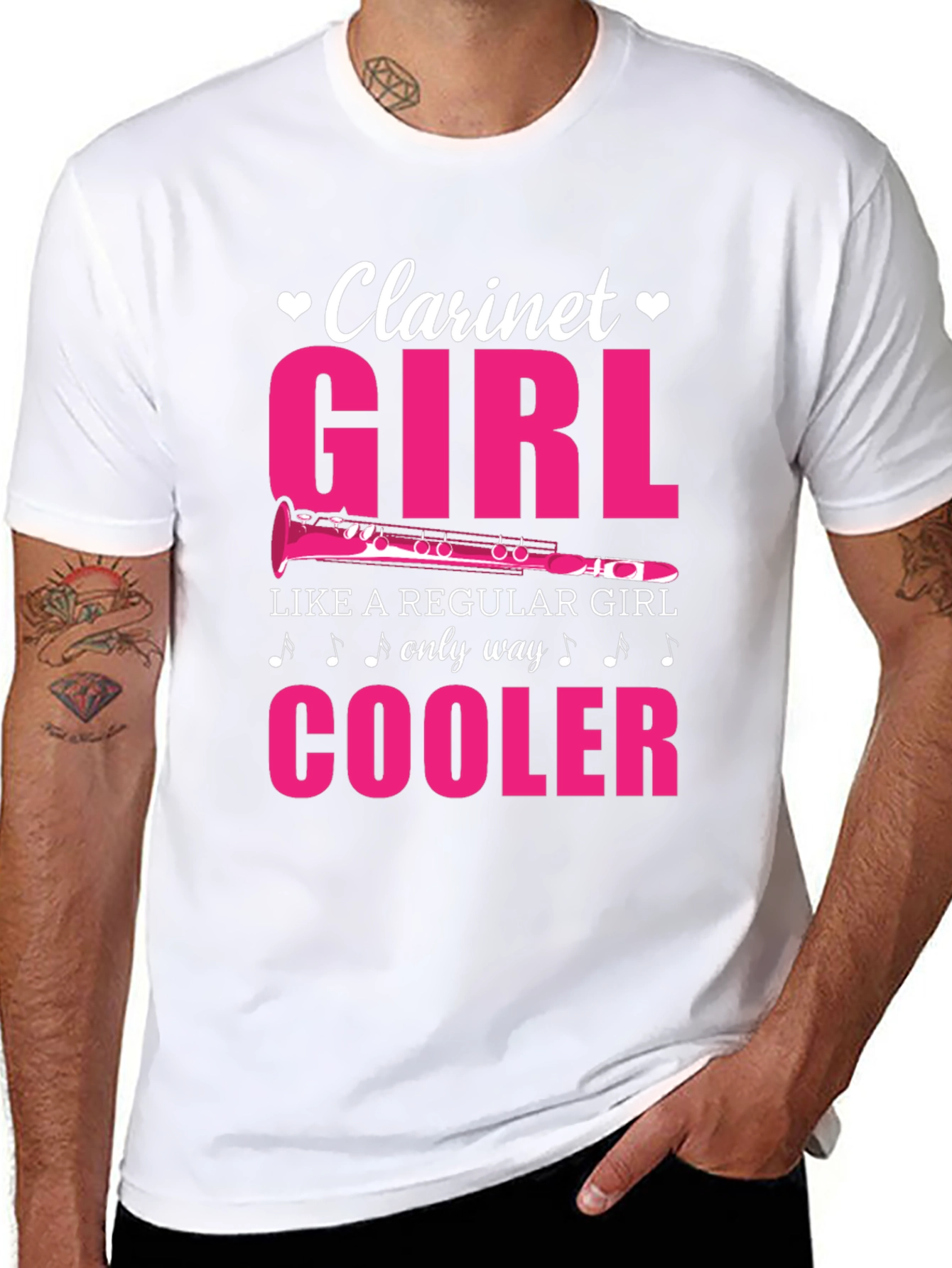 Clarinet Girl T-Shirt - Musician Tee