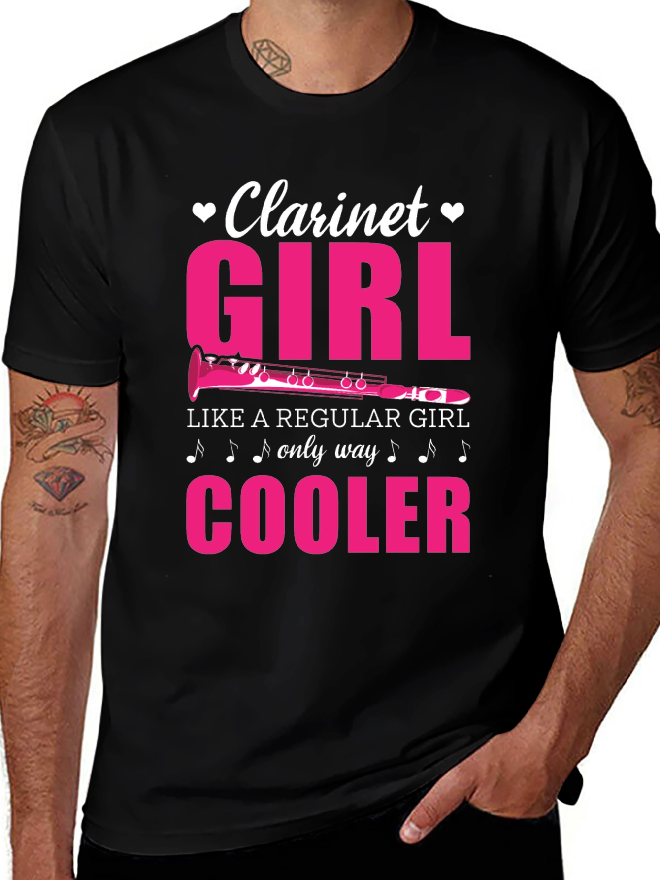 Clarinet Girl T-Shirt - Musician Tee