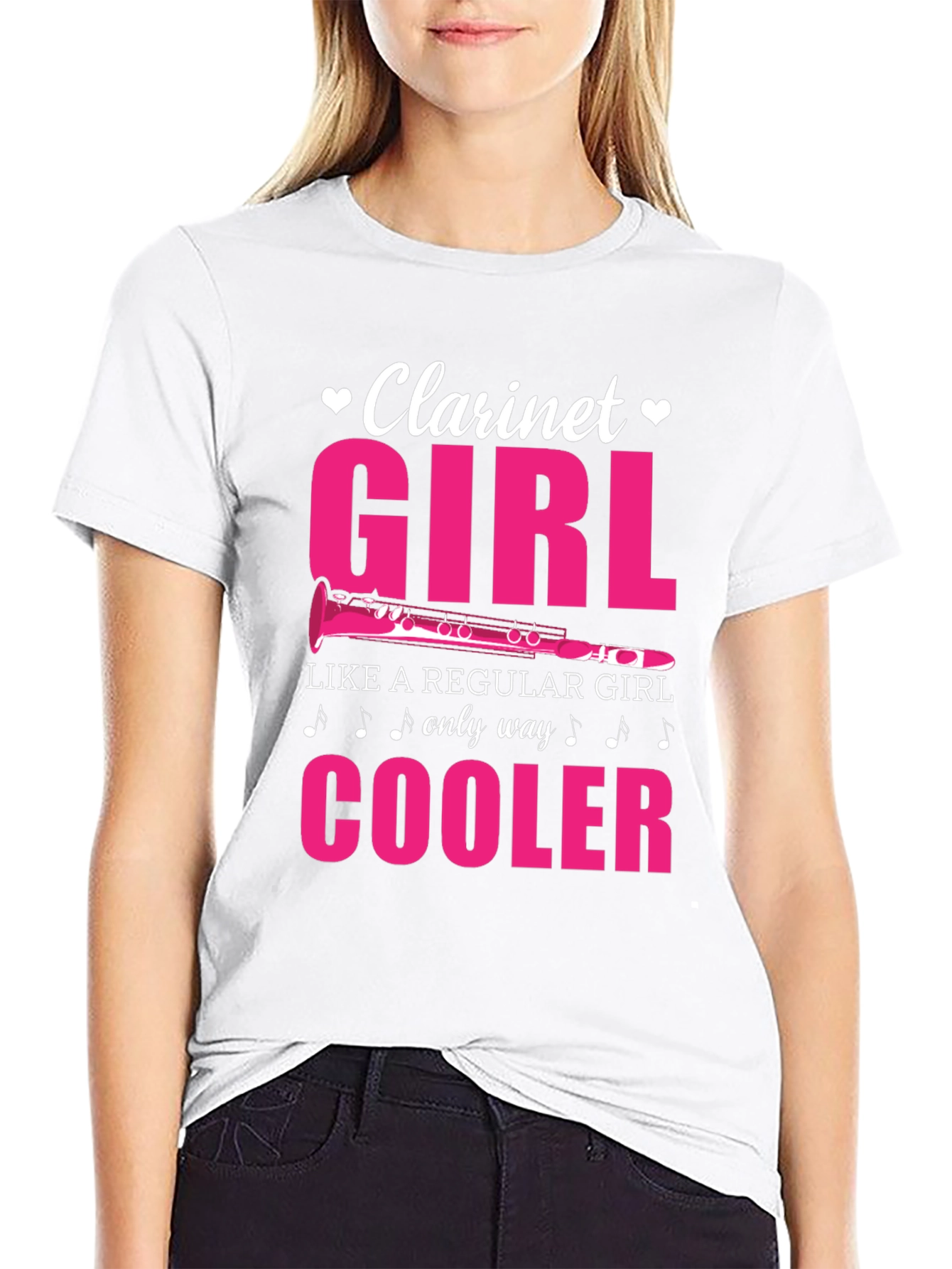 Clarinet Girl T-Shirt - Musician Tee