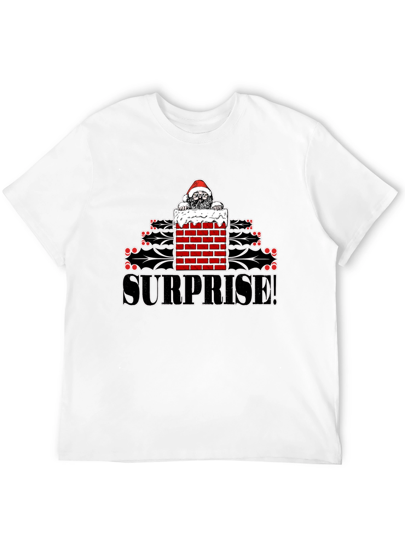 Surprise Santa T-Shirt - Christmas Holiday Fun